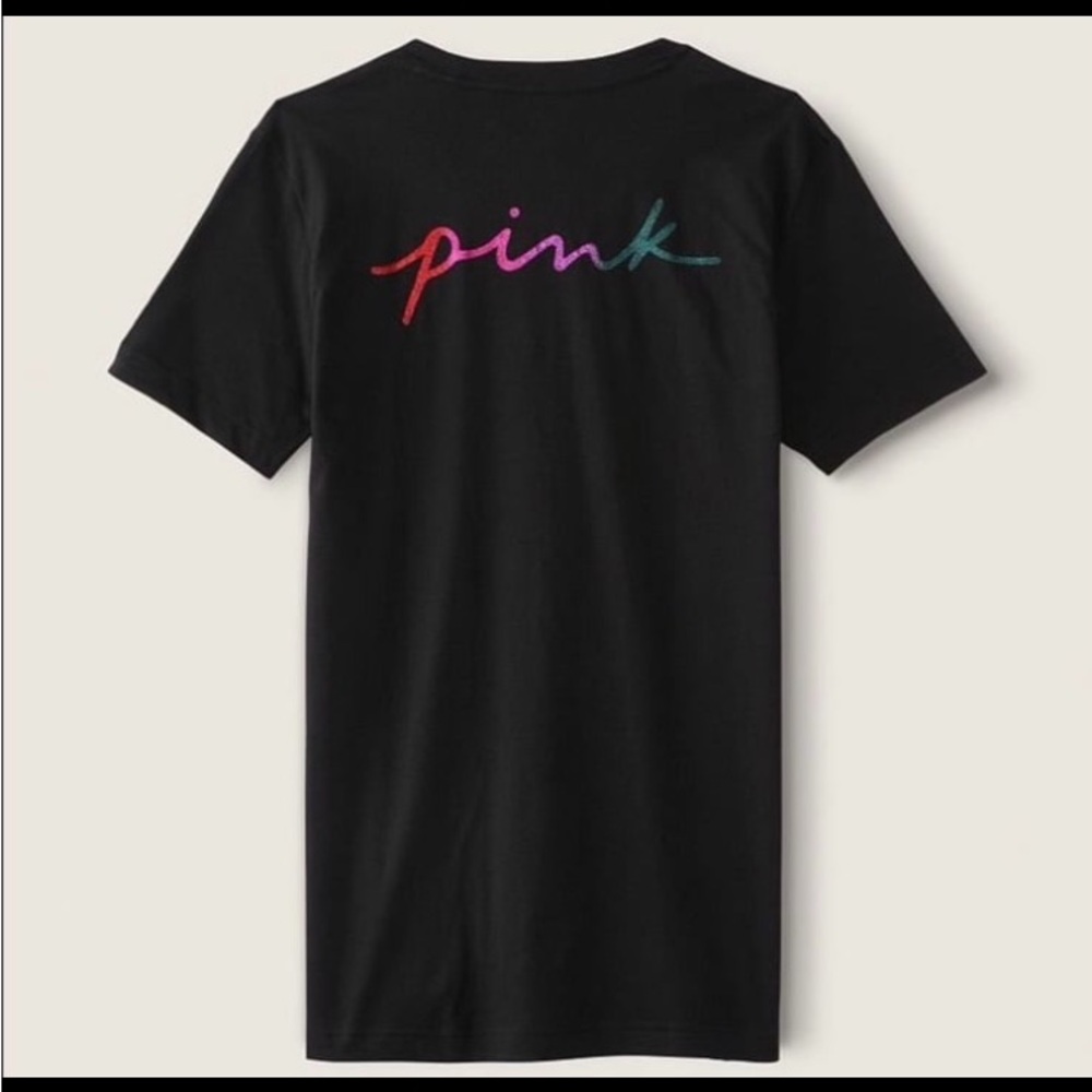 NWT VS PINK GRADIENT GLITTER SCRIPT LOGO SET - Picture 3 of 9